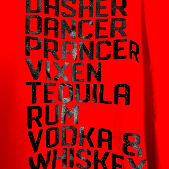 Tipsy Reindeer holiday shirt - Picture 2 of 4